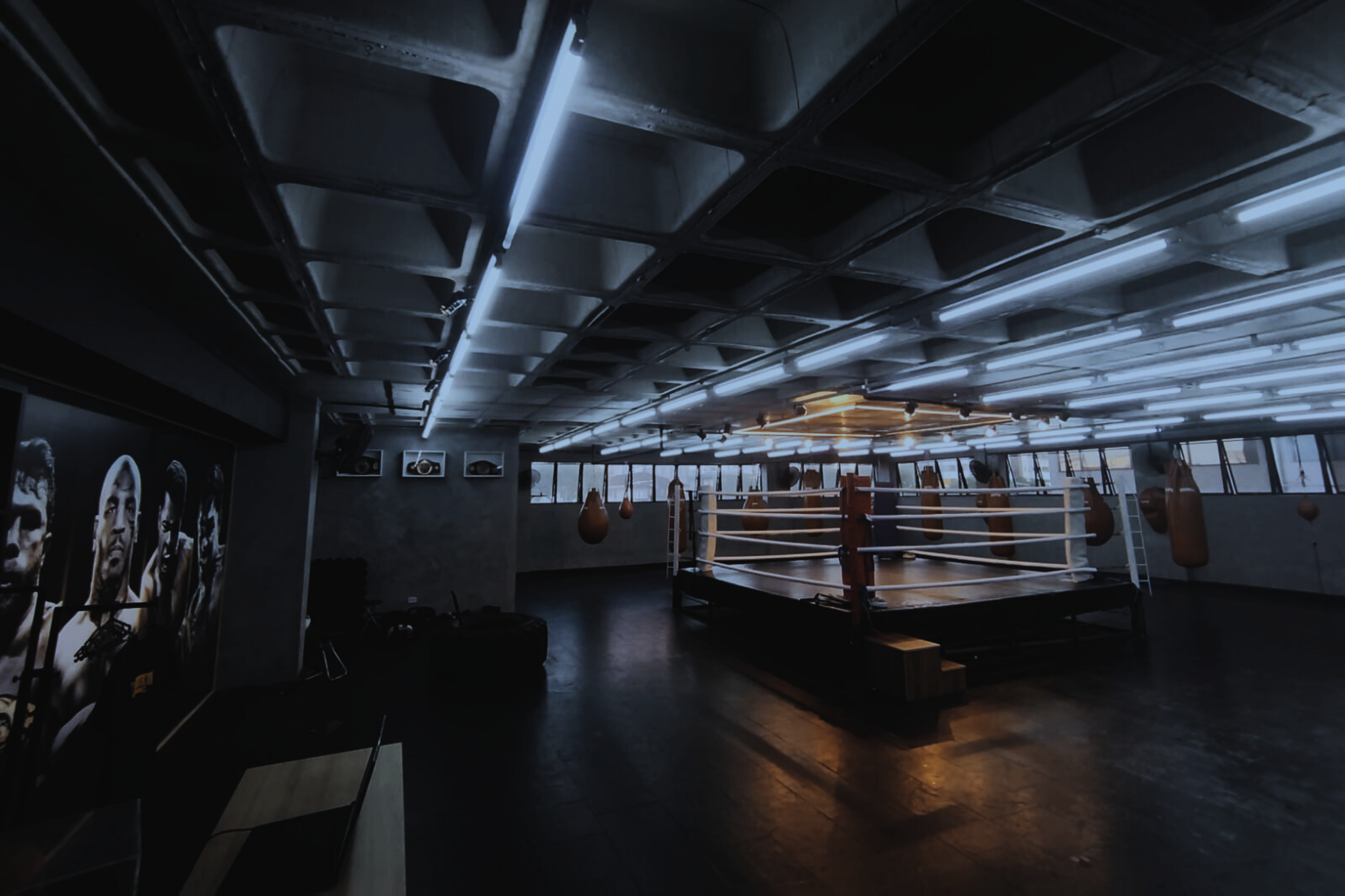 Boxeadores treinando na Boxe Evolution